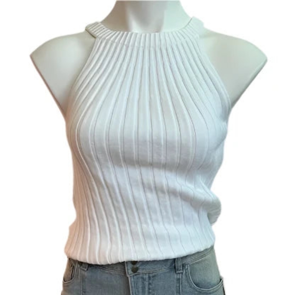 White Sweater Tank